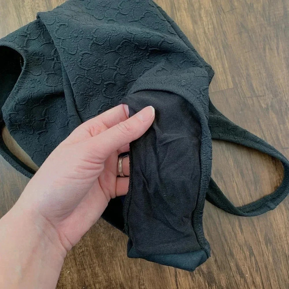 Vintage lady Gottex black floral one piece swimsuit - Picture 12 of 14